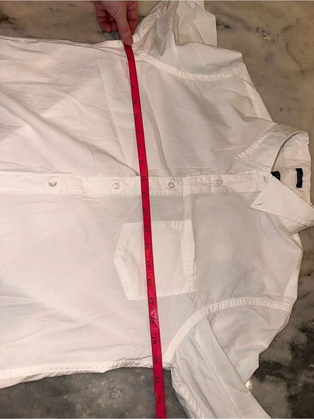 J. Crew Slim Untucked Size Medium White Long-Sleeve Button-Down Dress Shirt